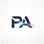 PA视讯 PlayAce 品牌标志，蓝色科技感logo